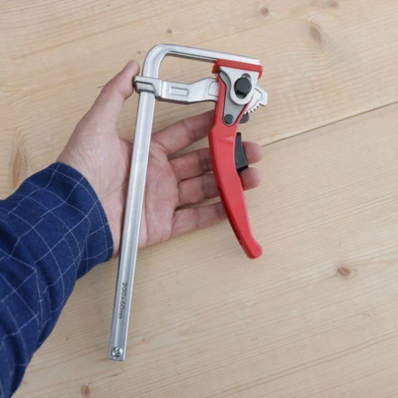 Multifunctional ratchet track clip Manual thickening Powerful woodworking quick clip Adapt track