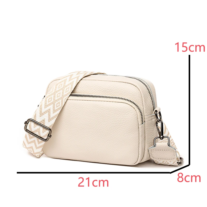 Messenger Bag de couro genuíno para mulheres, bolsa de ombro 100% macia, bolsas crossbody monocromáticas, bolsas femininas de luxo, 2023