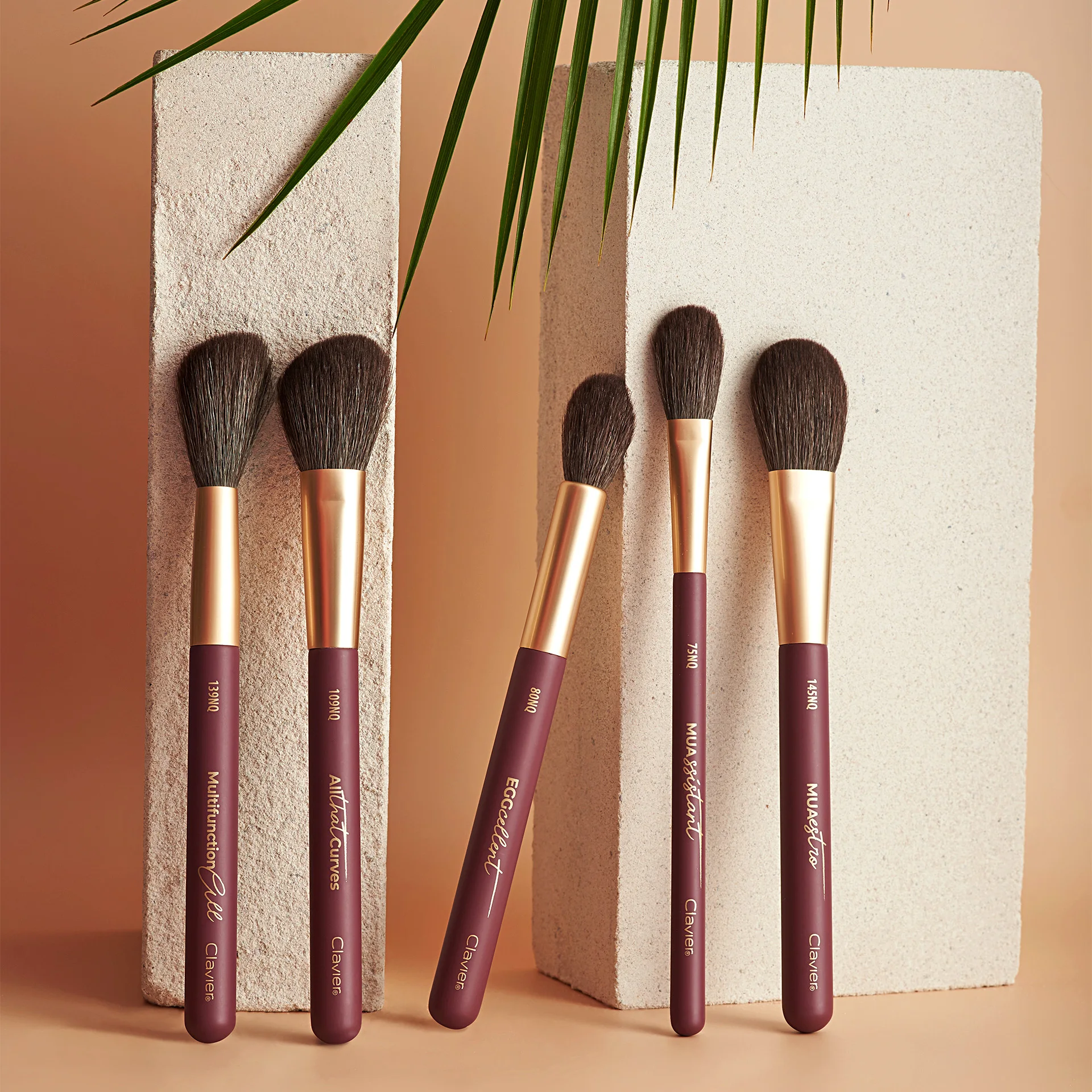 Clavier Nature&More II Makeup Brush Eye Shadow Foundation Cosmetic Brushes Beauty Soft High-quality Bristles Make Up Tools