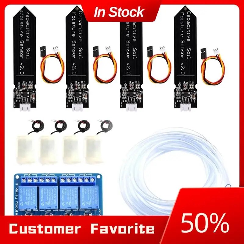 

Top Sale Automatic Irrigation System Kit DIY Self Watering Garden Greenhouse Flower Water Pump Soil Moisture Sensor Relay Module