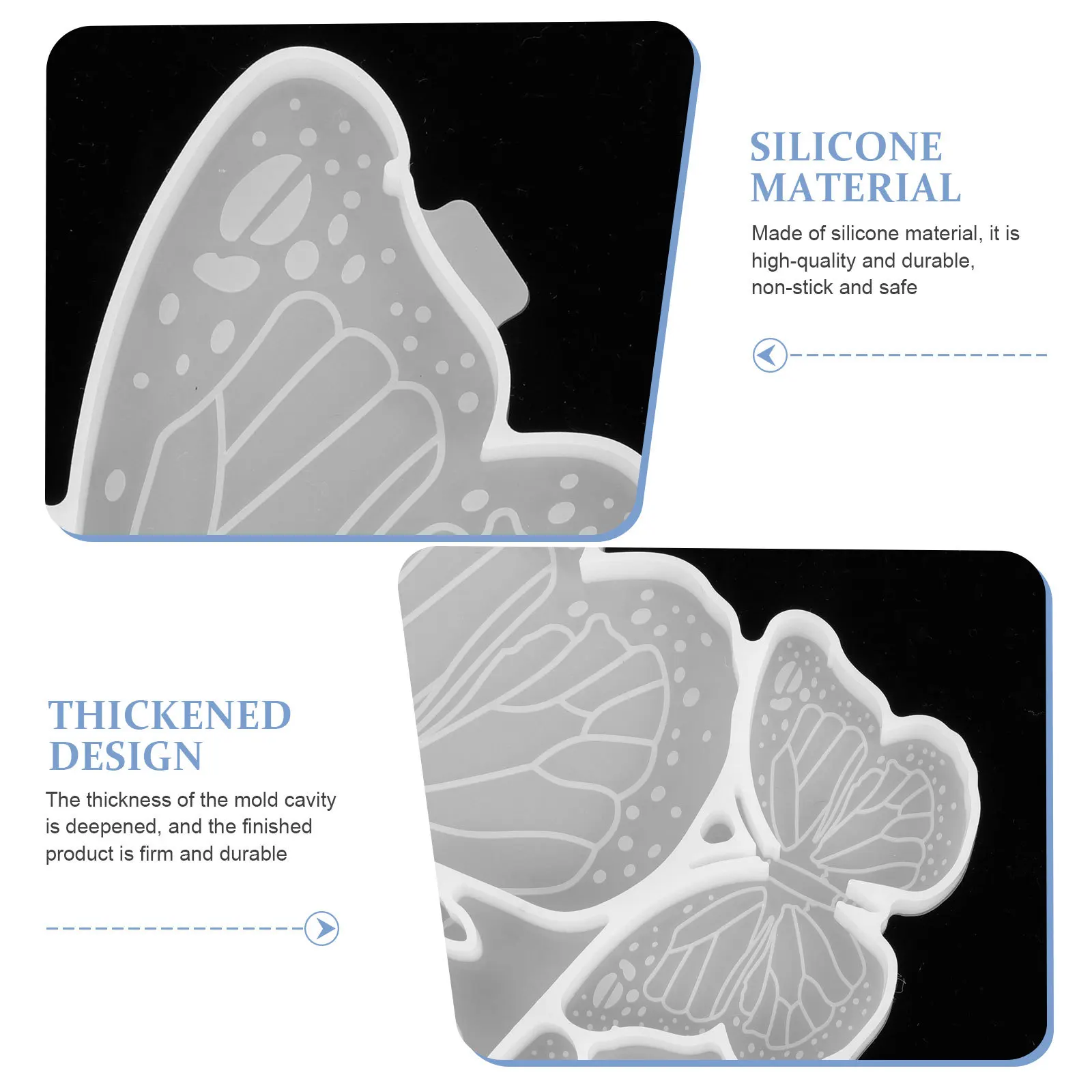 

Butterfly Shape DIY Silicone Mold for Wall Decoration Craft Making Mold Flexible Durable Handmade DIY Supply Craft Accessories