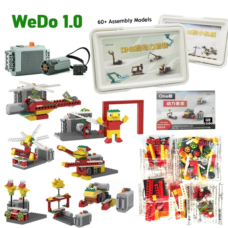 

NEW 152Pcs WeDo 1.0 Educational and Dacta Series 9580 Robotics Construction Set Building Blocks STEM DIY Bricks Toys Gifts