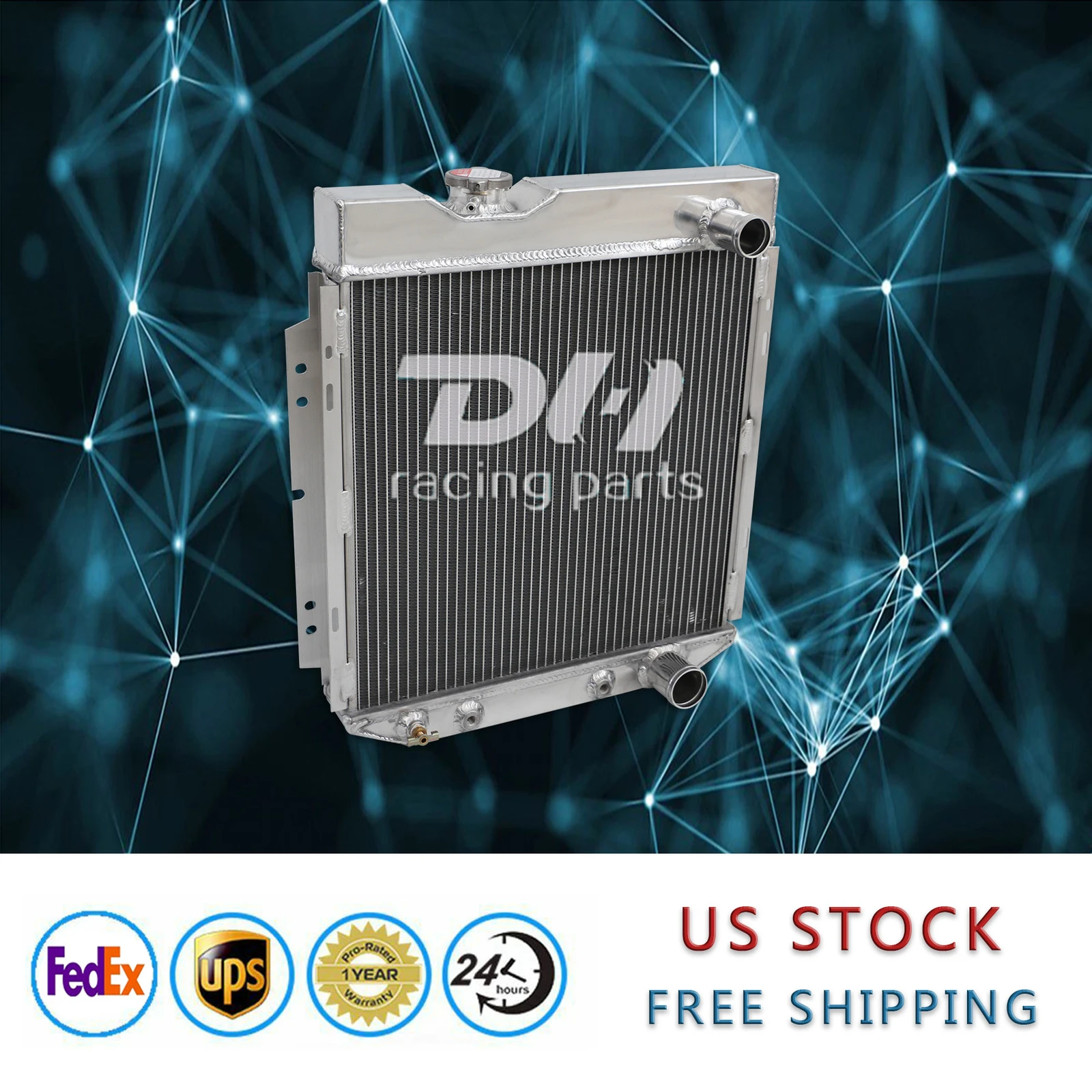 3 Baris Semua Radiator Aluminium untuk Ford Mustang Falcon Comet 1964-1966 65 AT/MT V8