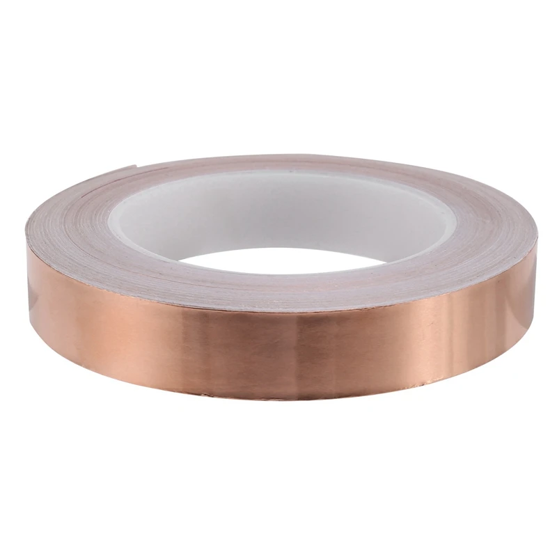 AU61-Copper Tape Against Snails Copper Tape One-Sided Conductive Self-Adhesive EMI Shielding Tape Use For Gardens