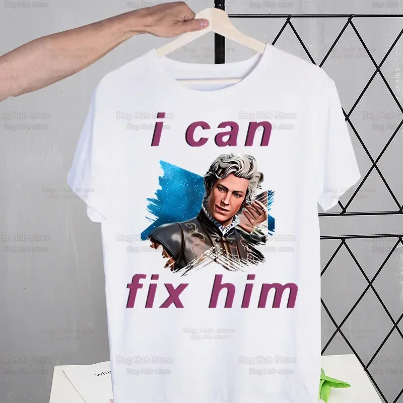 

Astarion Girl Dinner Harajuku New Men T Shirt Fashion Print Tshirt Summer Mens Novelty Short Sleeve T-shirt Men Funny Tops