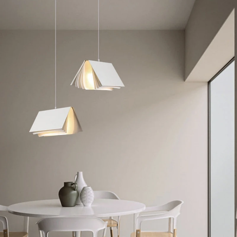 Imagem -05 - Led Nordic Design Book Pendant Lamp Sala de Estar Quarto Casa Interior Leitura Iluminação Decoração Children Room Light