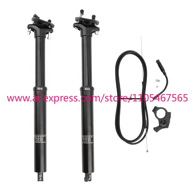 1Pcs hot-selling Exa 900i adjustable shock-absorbing mountain bike seat rod, universal 30.9/31 internal wiring design