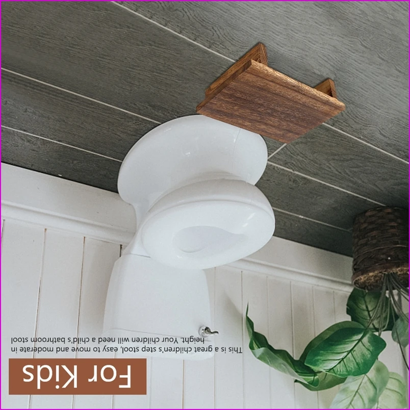 

Wooden Step Stool for Adults, Bed Stool for High Beds, Kitchen, Bathroom, Closet, Great Wood Step Stool for Adults Kids-A57M