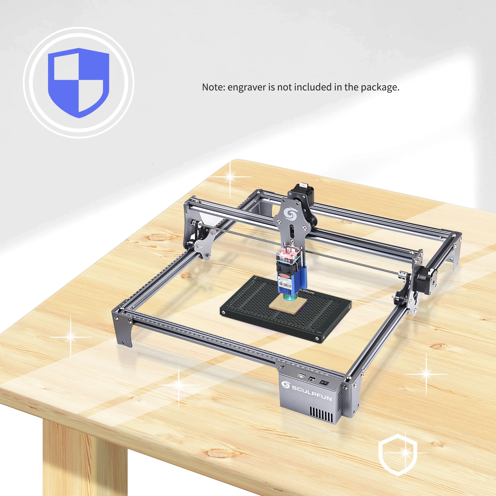 SCULPFUN Laser Engraver Honeycomb Working Table Steel Panel Board Platform for Diode Laser Machine Clean Cutting Work 300x200mm