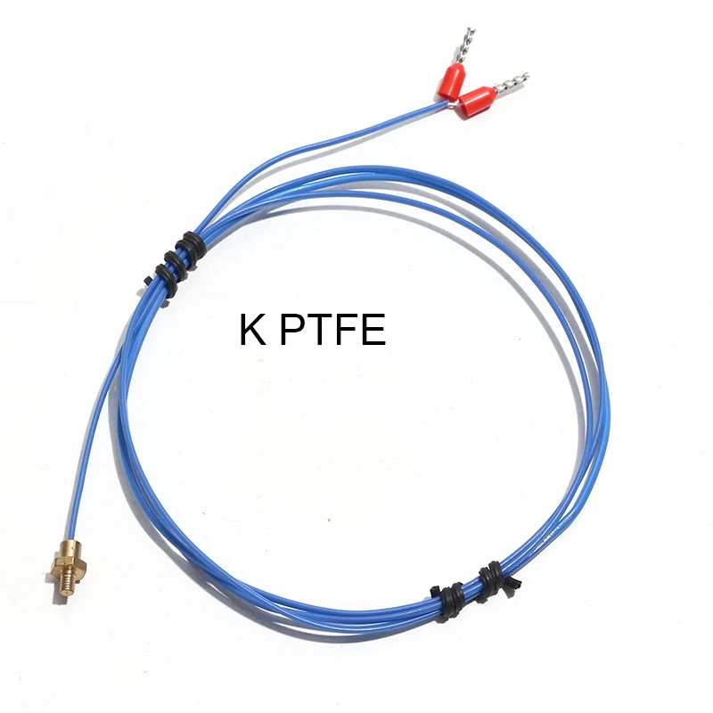 1PC K-Type M3 M4 ทองแดงสกรู Thermocouple Temperature Probe PT100 เซ็นเซอร์ความต้านทาน PTFE สาย 3D เครื่องพิมพ์เซ็นเซอร์อุณหภูมิ