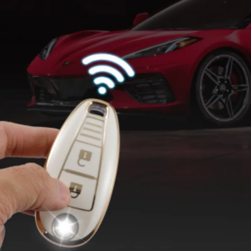 Fashion TPU Car Smart Key Cover Case Bag For Suzuki Baleno Ertiga Ciaz Ignis Kizashi Swift SX4 S-cross Vitars Protector Keychain