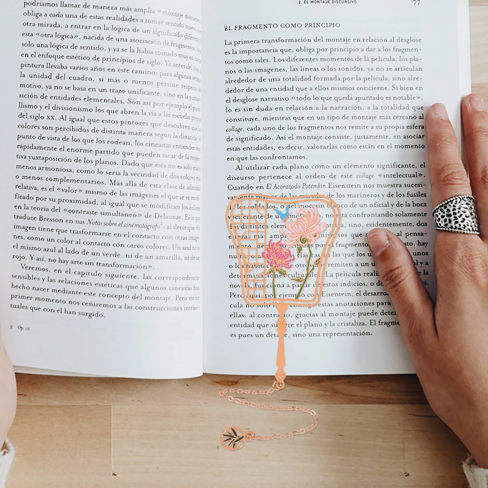 Chinese Style Fan Retro Bookmark Student Palace Creative Gift Unique Metal Reading