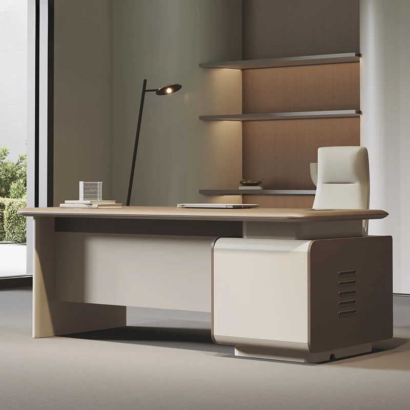 Simple Modern Office Desk Conference Executive Luxurious Computer Desk Cabinet Drawer Escritorios De Ordenador Office Furniture