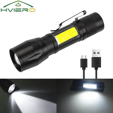 손전등 배터리 충전 미니 Led 5W 초점 조정 가능한 측면 램프 편리한 방수 T6 빛 캠핑 하이킹에 대 한 매우 밝은