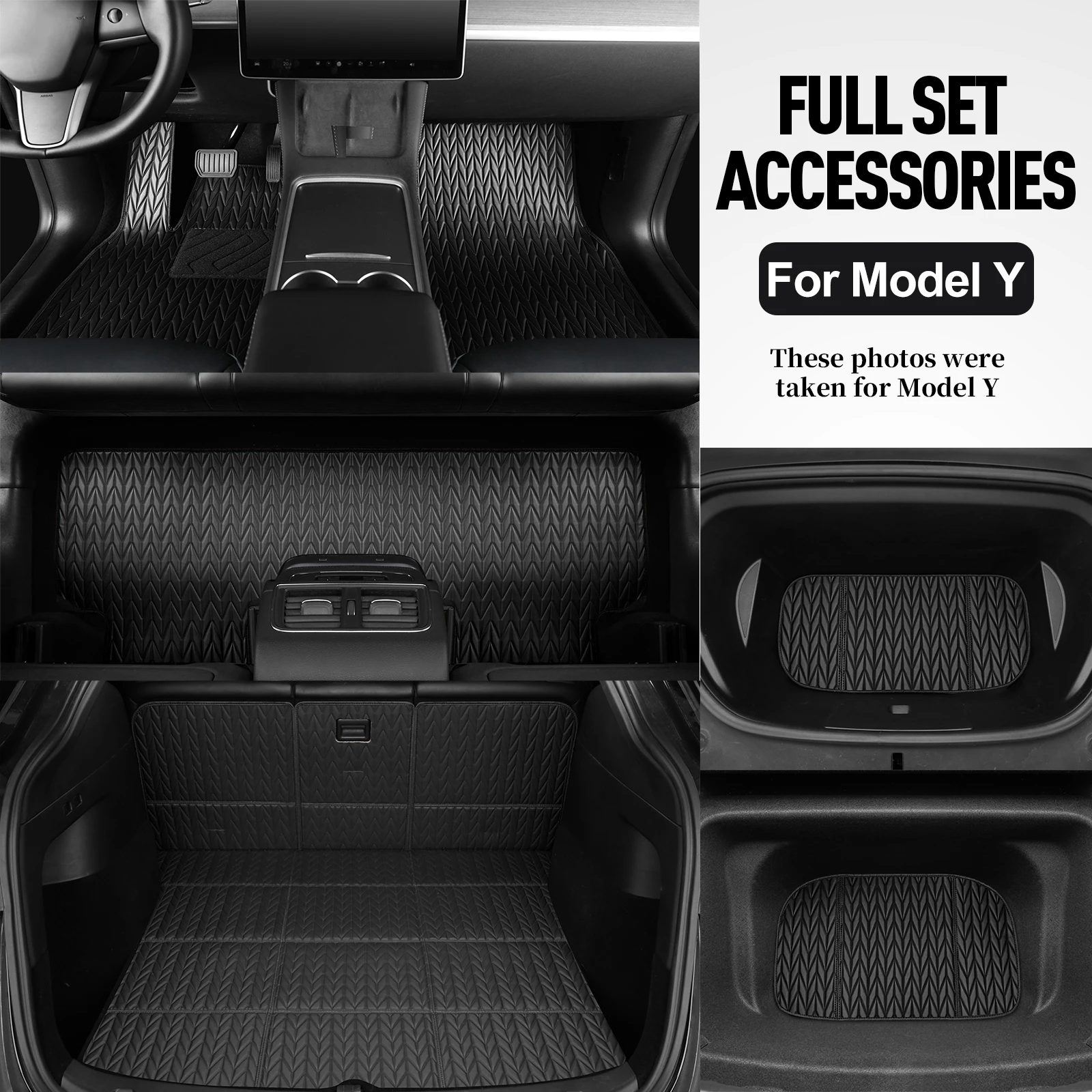 Tappetini Auto personalizzati per Tesla Model Y 2020 2021 2022 accessori Auto impermeabili tappeto interno