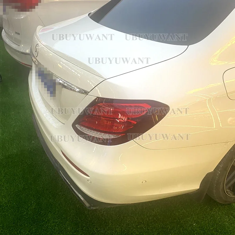 For Benz-Benz W213 E-class E43 E200 E300 E320 E63 2017 2018 2019 ABS Primer Color Rear Spoiler Tail Trunk Boot Wing - view 6