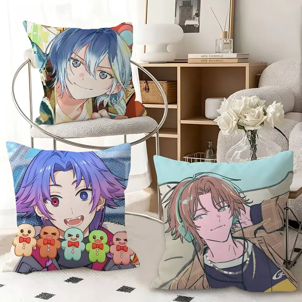 1pc Anime Game 18trip Pillow Case Fashion Square Pillowcase Bedroom Sofa Room Ins Decoration Leisure