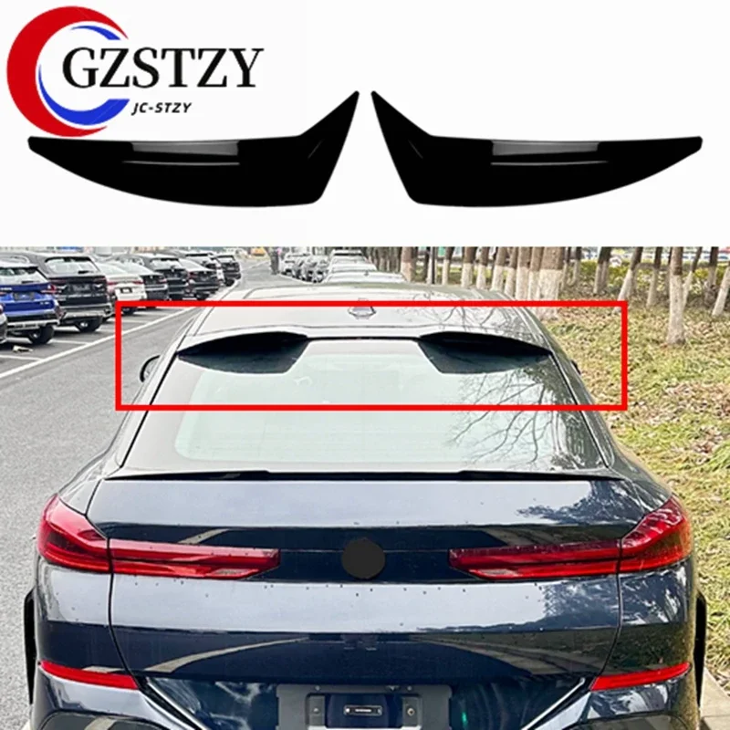 For BMW X6 G06 2019 2020 2021 2022 2023 2024+ Rear Spoiler Wing Tuning Car Accessorices Gloss Black ABS Body Kits Tuning