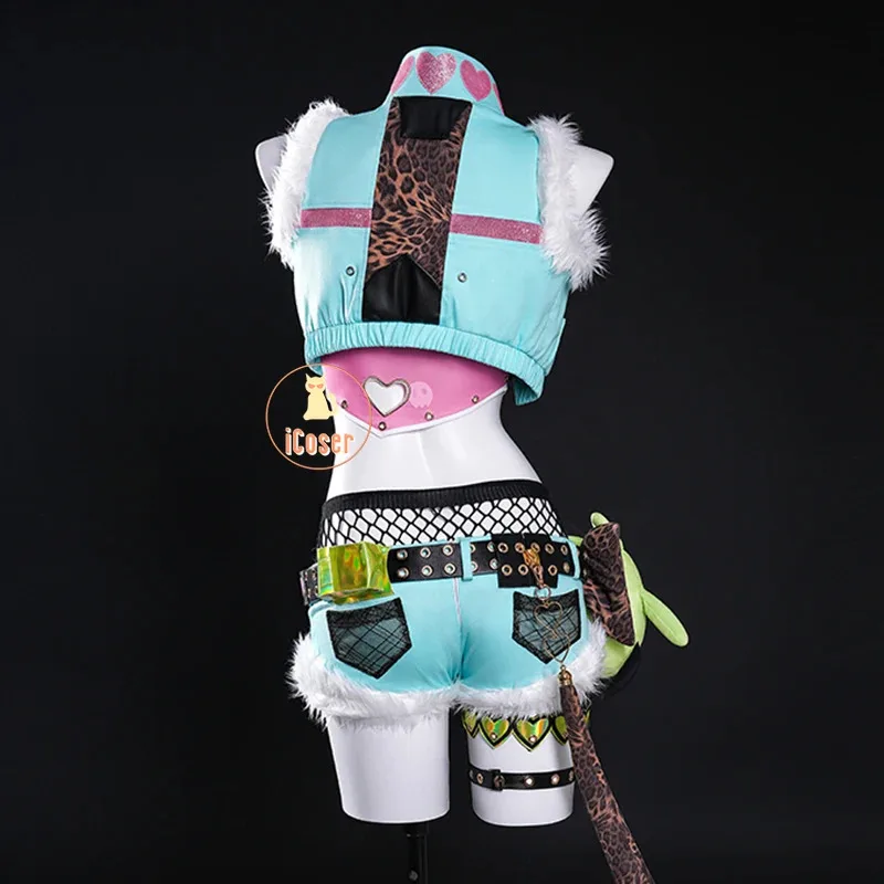 Zenless Zone Zero نيكول ديمارا أزياء تنكرية شعر مستعار كتي الجلد موحدة دمية Cunning Hares حفلة الهالوين النساء Propa ؛ 6'x,9;y'