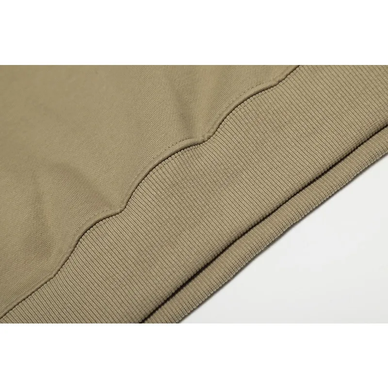 25SS تصميم فاخر الأمامي والخلفي سيليكون رسالة جولة الرقبة سترة كلاسيكية مزدوجة خط الرجال هوديي شارع العليا زوجين هوديي