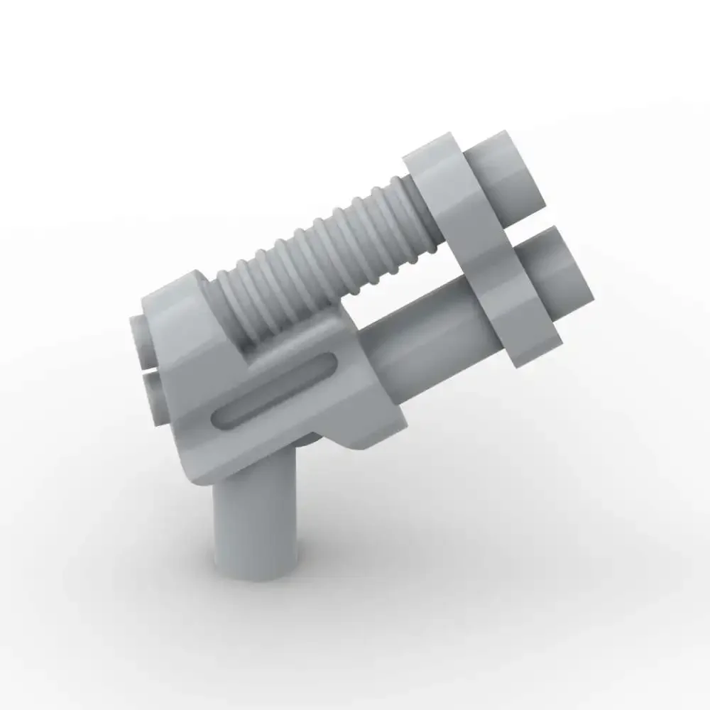 Moc 10 pçs parte tijolos space wars 95199 4623236 pistola de barril duplo blocos de construção conjunto compatível arma brinquedos crianças presentes de natal