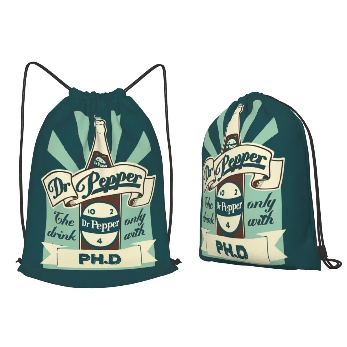 

Dr Pepper 10 2 4 Bottle Backpacks Portable Drawstring Bags Sports Bag Book Bags for Travel Students