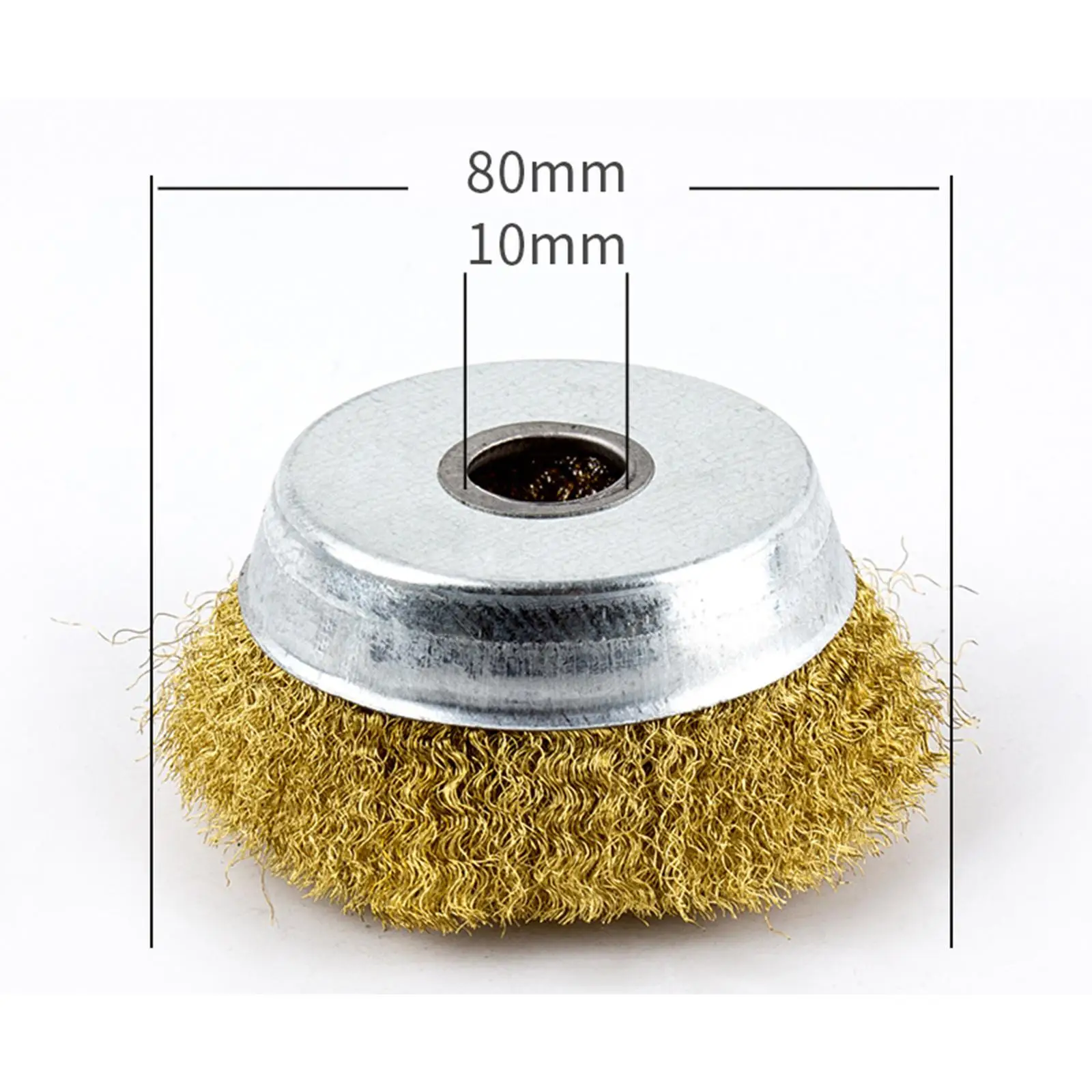 Pure Copper Wire Wheel Brush Bowl Shape Steel Wire Ball Brush Rust Removal Drill Attachment for Power Tools Use
