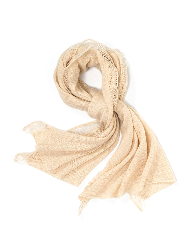 High Quality 100% Cashmere Scarf Autumn Winter Women Thin Shawls Fashion Solid Color Female Pashmina Scarves Keep Warm Warps