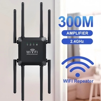 300M WIFi Repeater Wi-Fi Amplifier 802.11N 2.4GHz Wireless Signal Booster Smart Power Extender For Office Home Easy Setting