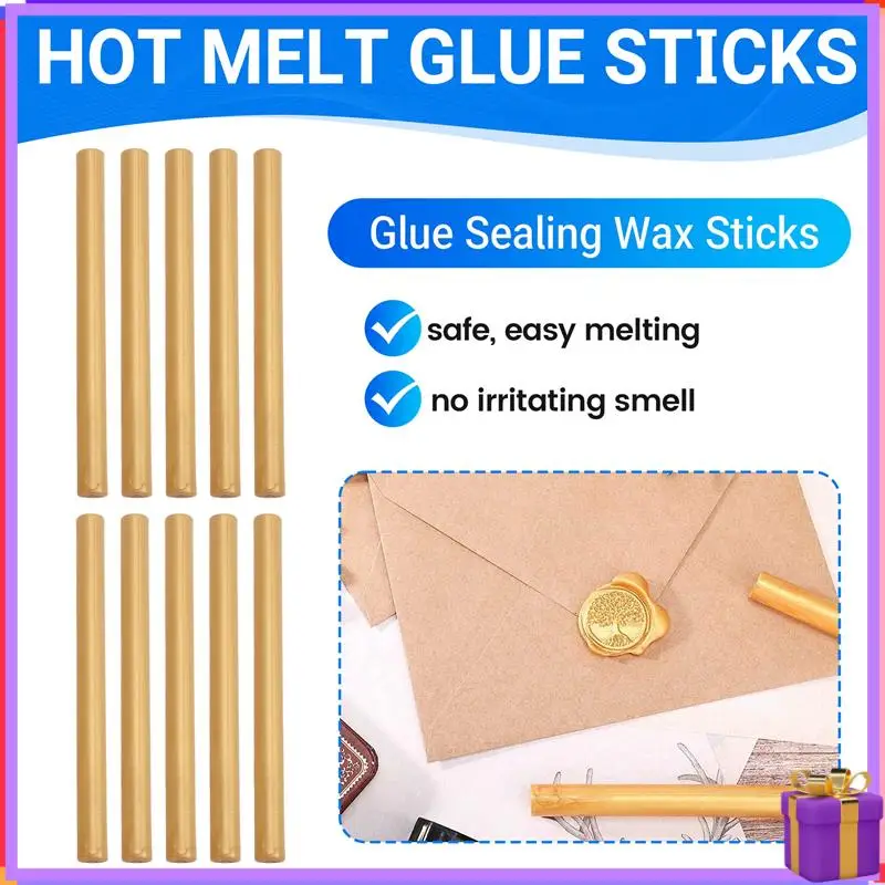 Advanced 20 Pcs Glue Sealing Wax Sticks,Hot Melt Glue Sticks For Wax Seal Stamp, Letter, Wedding Invitations, Birthday Cards