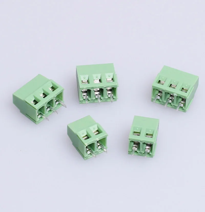 Screw type PCB wiring terminal 128 2.54 3.81 5.0 5.08MM splicing straight plug solder board terminal