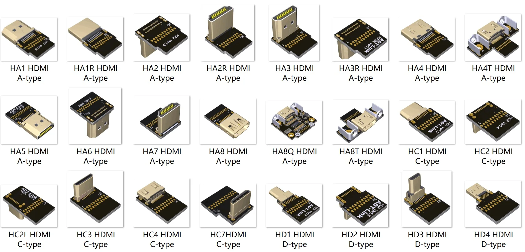 Adtmini-hdmi互換のオス-オスアダプター、4kスクリーン、60hz航空写真、光および薄いフラット、高速延長ケーブル