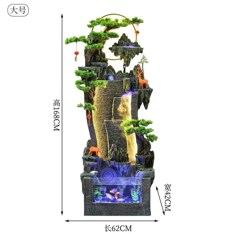 O20-office entrance rockery flowing water fountain balcony decoration ornament
