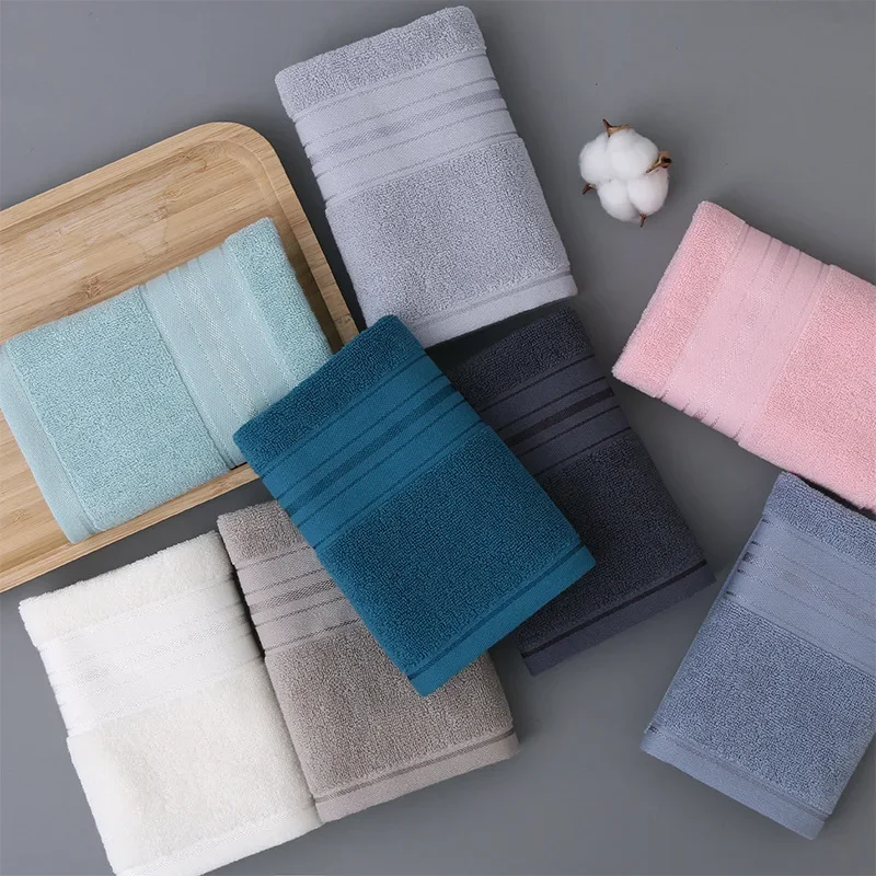 3PCs/Square Towels Wholesale Thickened Soft Household Plain Cotton Wash Face Towels Bamboo Fiber Large Square Towels Small