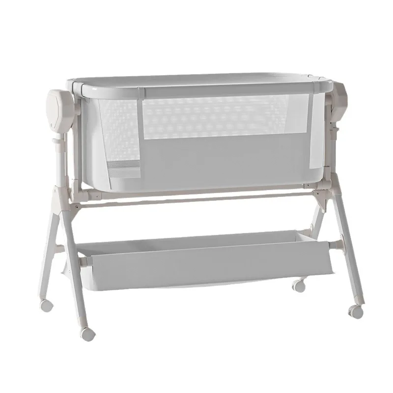 Newborn Baby Crib Electric Bassinet Cradle Rocking Chair 3 Timer 5 Swing Model Babies Bed Height Adjustable Bedside Travel Crib