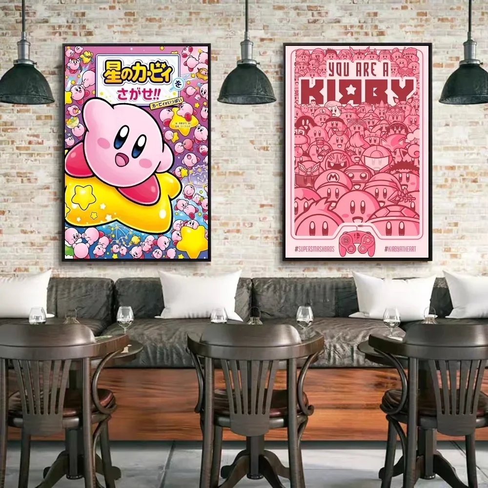 

Мультфильм милый K-Kirby классические постеры с фильмами HD качественный постер настенная живопись исследование скандинавский домашний декор