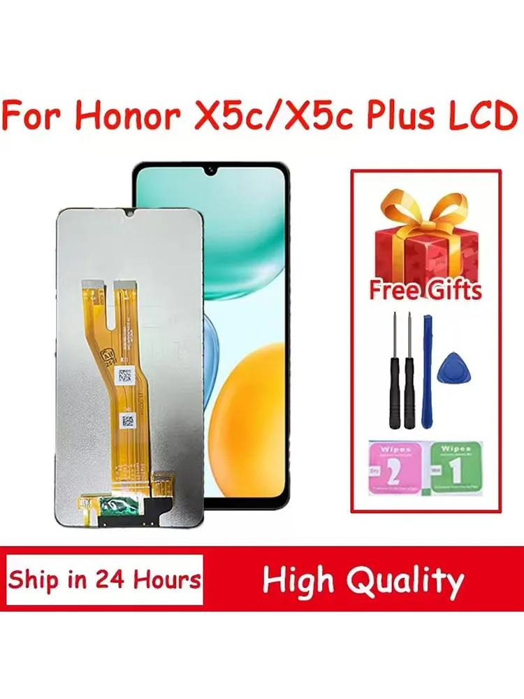 Wysokiej jakości wyświetlacz 6.74'' do Honor X5c Plus NLA-LX1, ekran LCD z panelem dotykowym i digitizerem do Huawei Honor X5C. — zdjęcie produktu 7