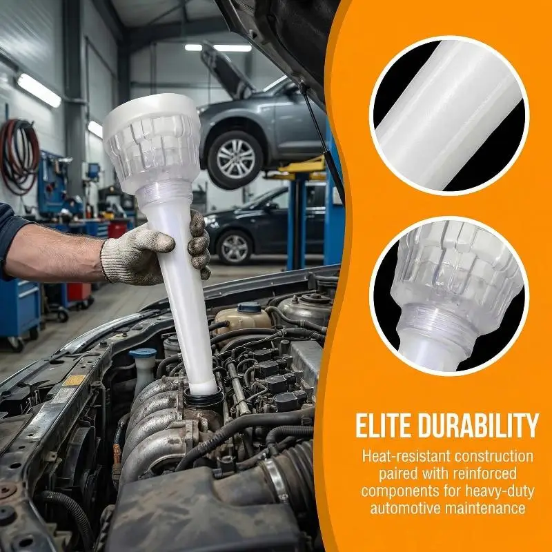 Universal Oil Filter Removal Tool Kit Durable Car Accessories Funnel Filter Oil Change Helper for Clean Maintenance in Workshops
