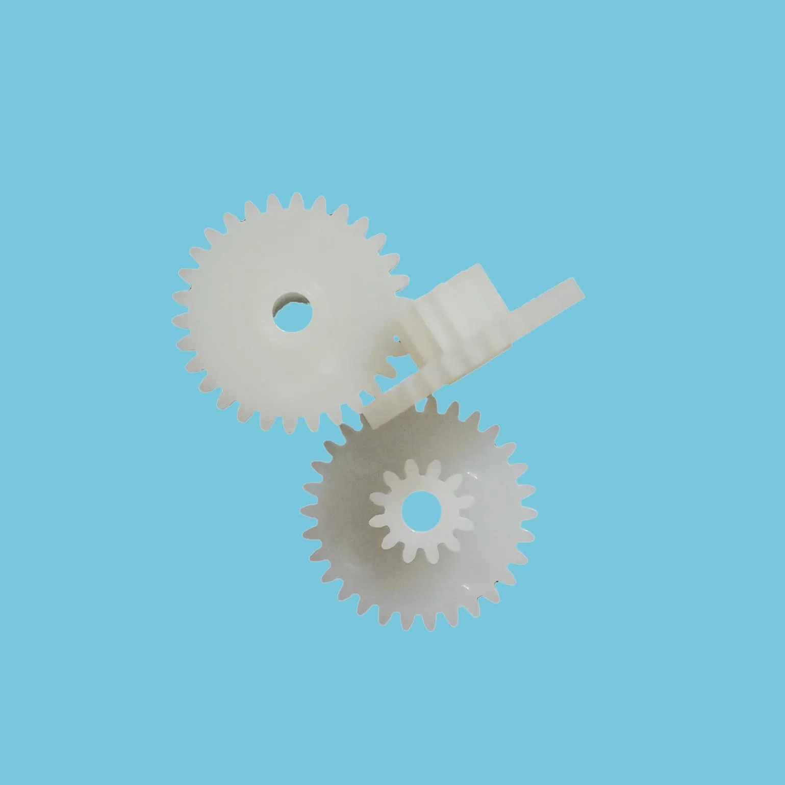 30122.5B 0.5M Plastic POM Gear Diameter 16mm 30 Teeth 12 Teeth Double Layer Gear 2.55mm Hole DIY Toy Parts Accessories 30T+12T