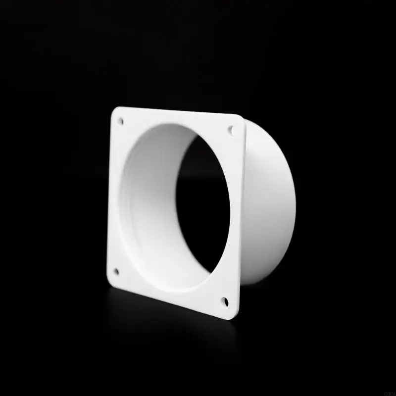  Straight Air Vent Duct Connectors Flange Easy Installation Air Outlet Adapter Plastic Ducting Tool Flange Enduring