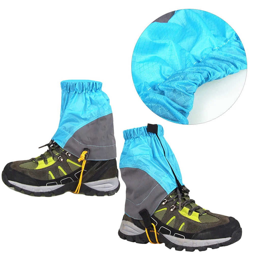 Low Gaiters Adjustable Nylon Gaiters Mountain Climbing Leg Gaiters Outdoor Waterproof Snow Ankle Gaiters Low Shoe Cover X Cm