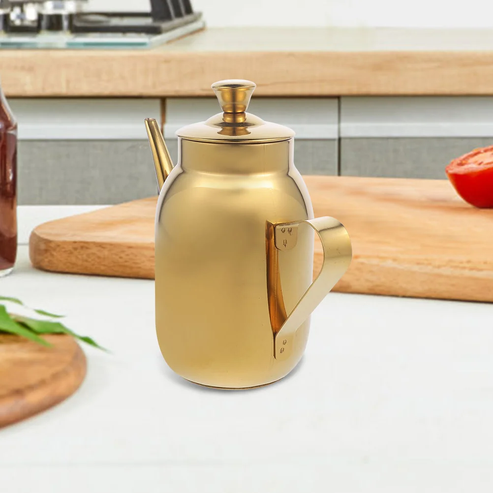 

Filter Residue Oil Pot Vinegar Dispenser Coffee Syrup Bottles Stainless Steel Jug Household Bacon Grease Container