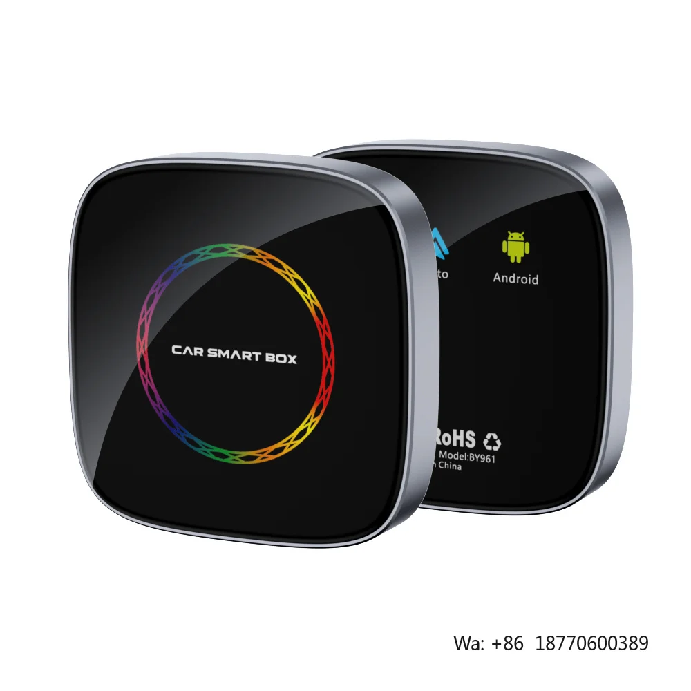 Android Auto Car Play Intelligent Voice Dongle GPS Wireless Carplay AI Box Adapter With Built in Netflix YouTube Support TF Card