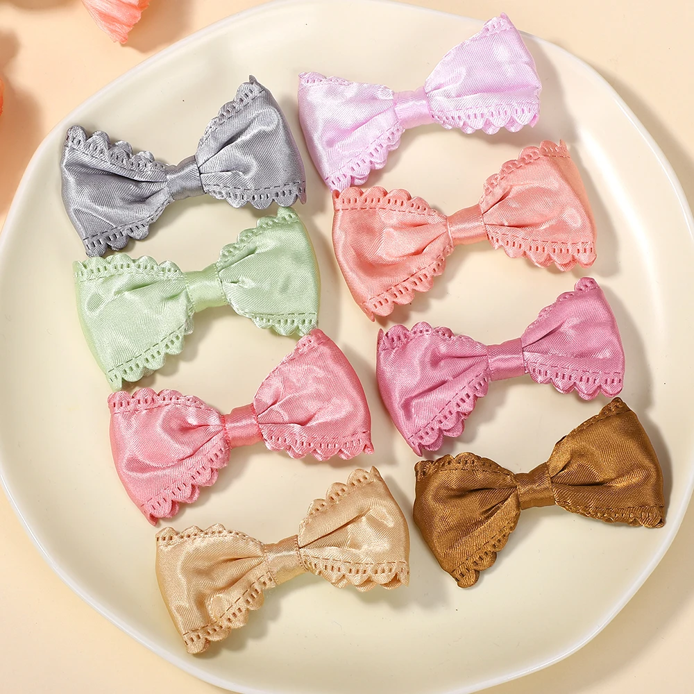 กิ๊บติดผมสีลูกกวาดสีสุก 20 ชิ้นสำหรับเด็กผู้หญิงผมหน้าม้าปิ่นปักผมริบบิ้นด้านข้างลูกไม้น่ารักกิ๊บติดผม