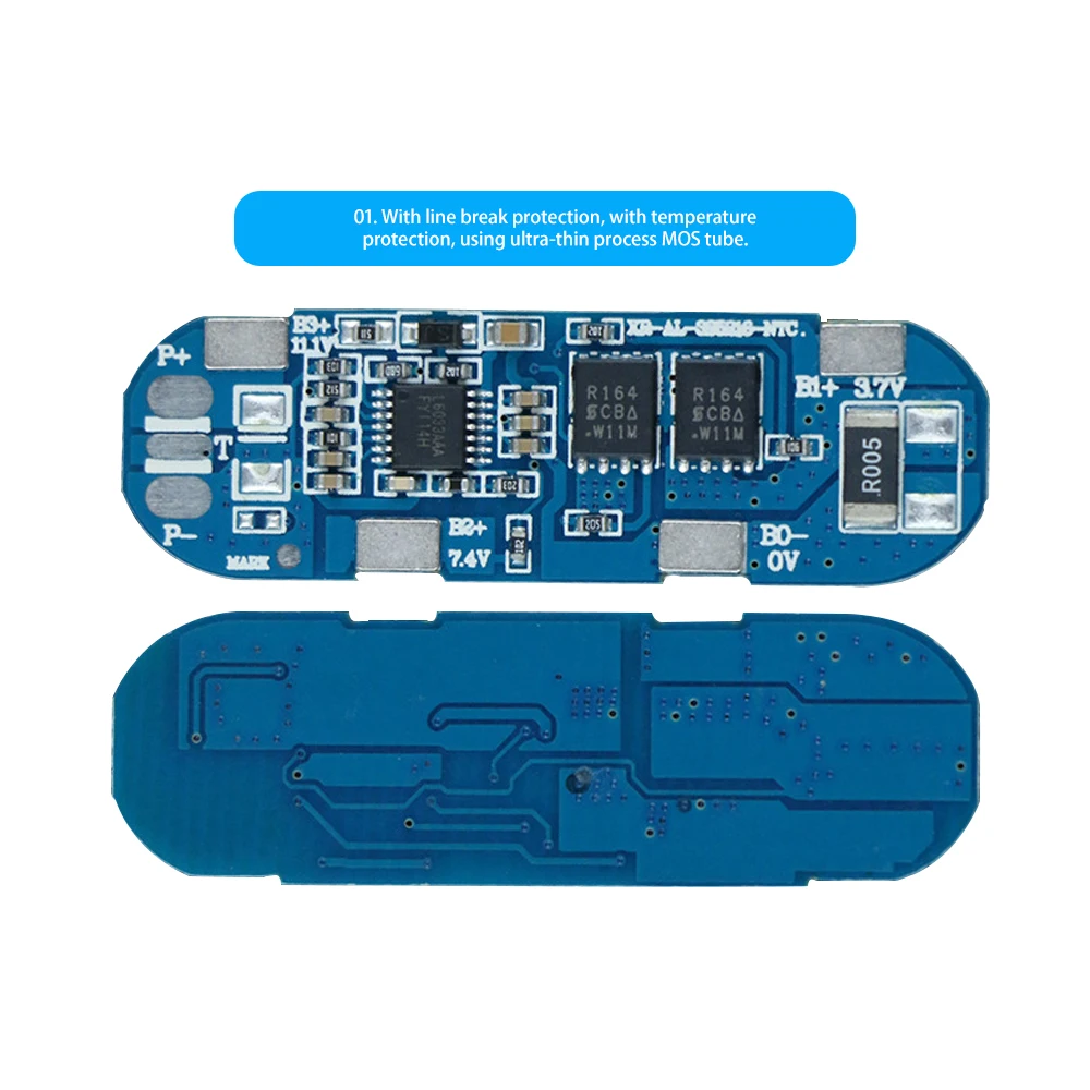 BMS 3S 8A 11.1V Same Port 18650 Li-ion Battery Charging Protection Board Battery Balancer PCB BMS Power Bank Charge Module
