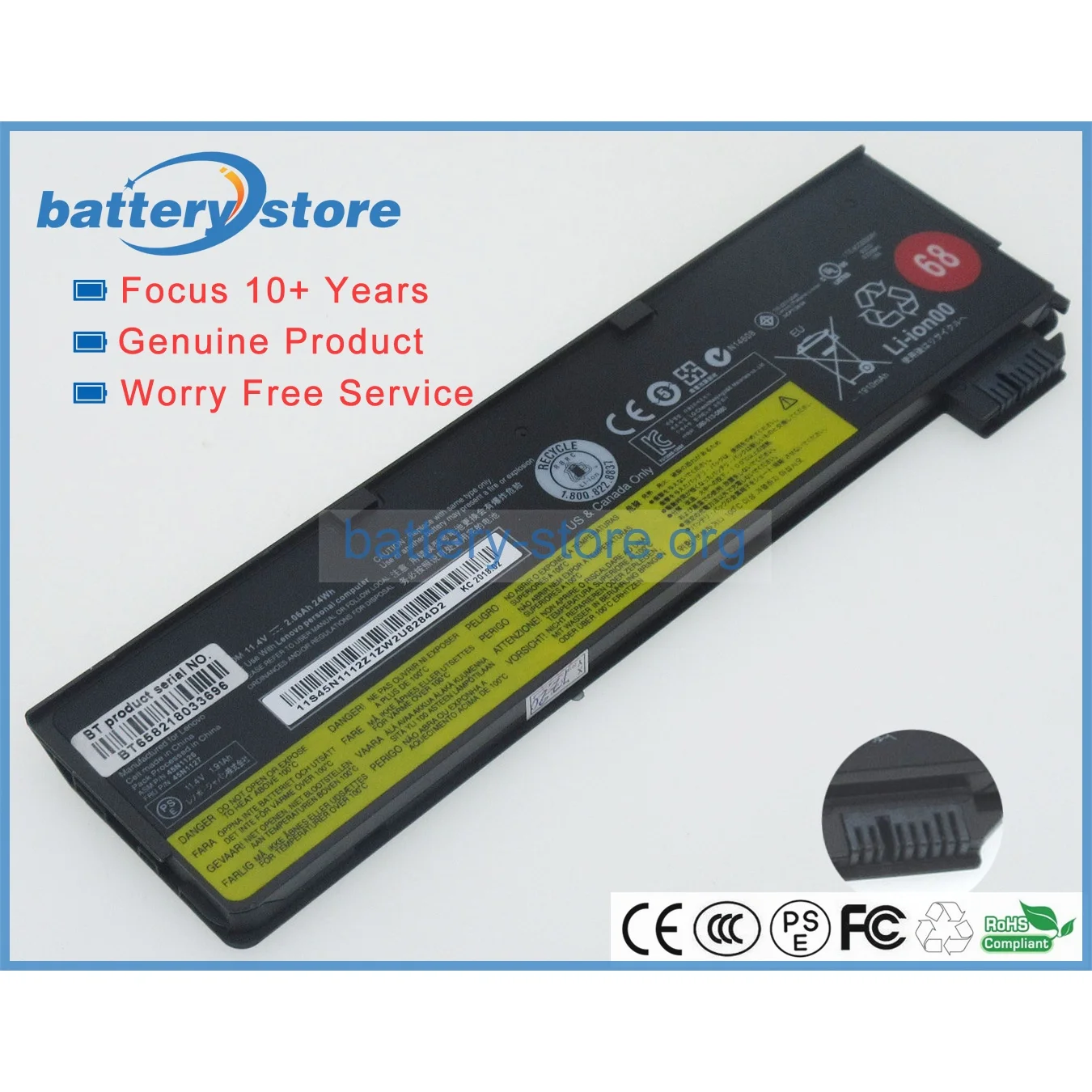 Genuine Original Laptop Batteries for 45N1136,45N1738,45N1125,45N1135,45N1131,45N1777,45N1734,45N1735,45N1126,11.4V,3 Cell