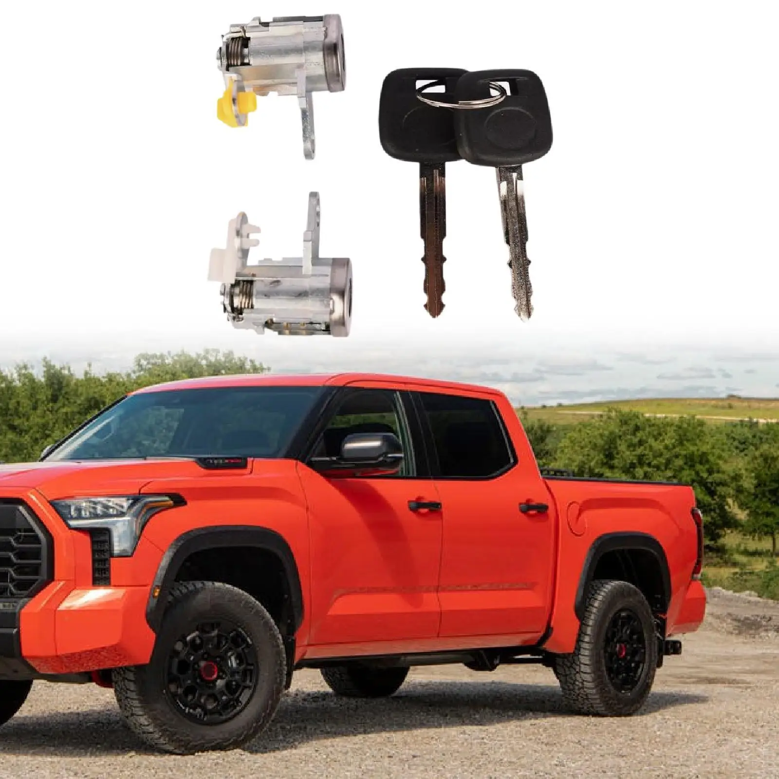 

2 шт. цилиндры дверных замков 69052-35070 для Toyota для tacoma, автоаксессуары