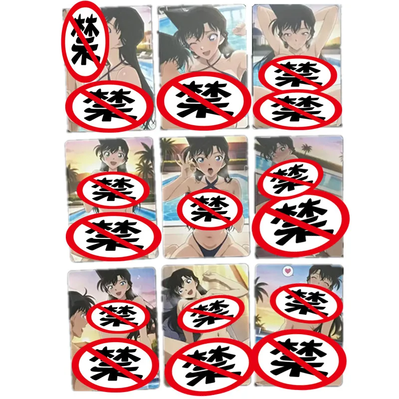 9 ชิ้น/เซ็ตเซ็กซี่การ์ดอะนิเมะนักสืบ Conan Rachel Moore เทพธิดา Nude การ์ด ACG ผู้ใหญ่ของเล่น 18 + ของขวัญโฮมเมดการ์ตูนคอลเลกชันการ์ด