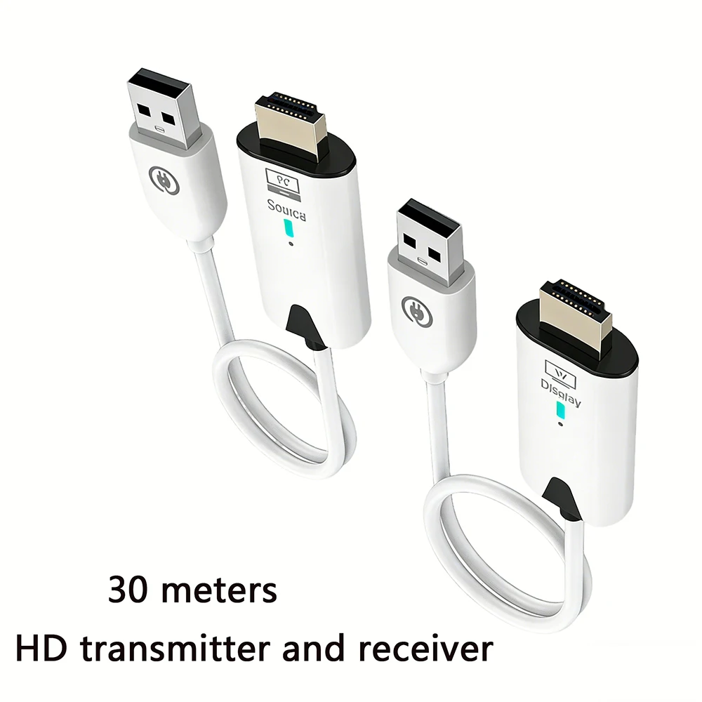 

Беспроводной HDMI-совместимый передатчик и приемник 1080P, удлинитель дистанции 50 м, USB-адаптер для ТВ-приставки, монитора, проектора, ПК