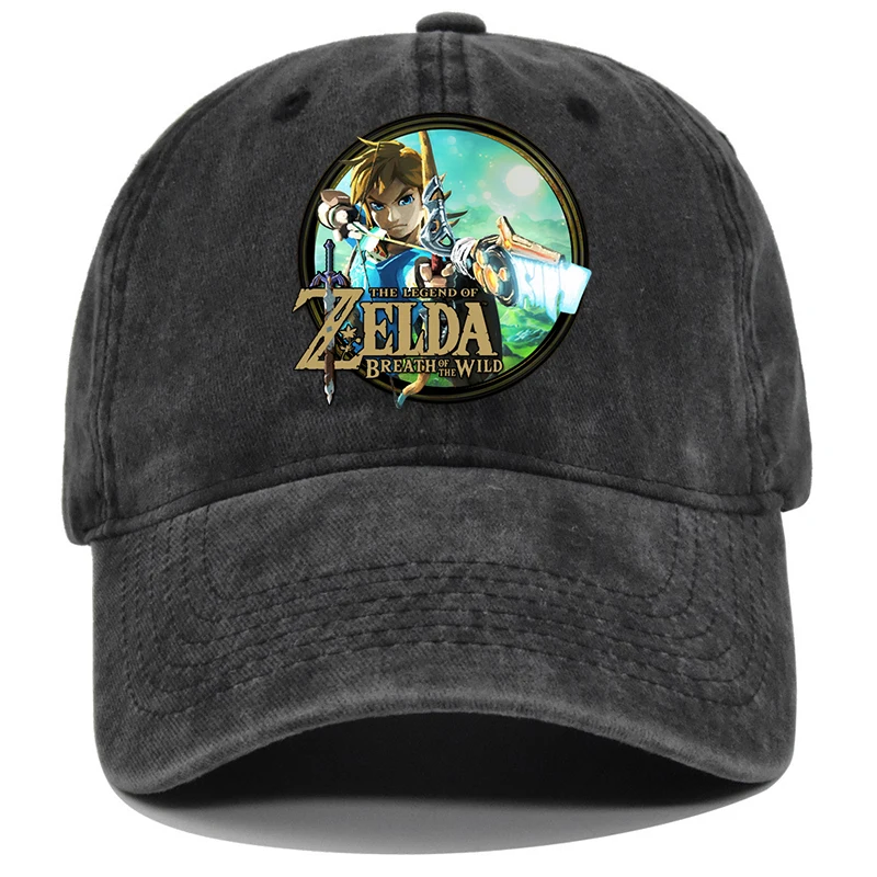 Neue Zelda Baseballkappen für Erwachsene, Kawaii-Cartoon-bedruckte Mütze, Outdoor-Sport-Sonnenhüte, Unisex, verstellbare Schirmmütze, Geburtstagsgeschenke – Detail 6